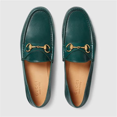 gucci loafers green